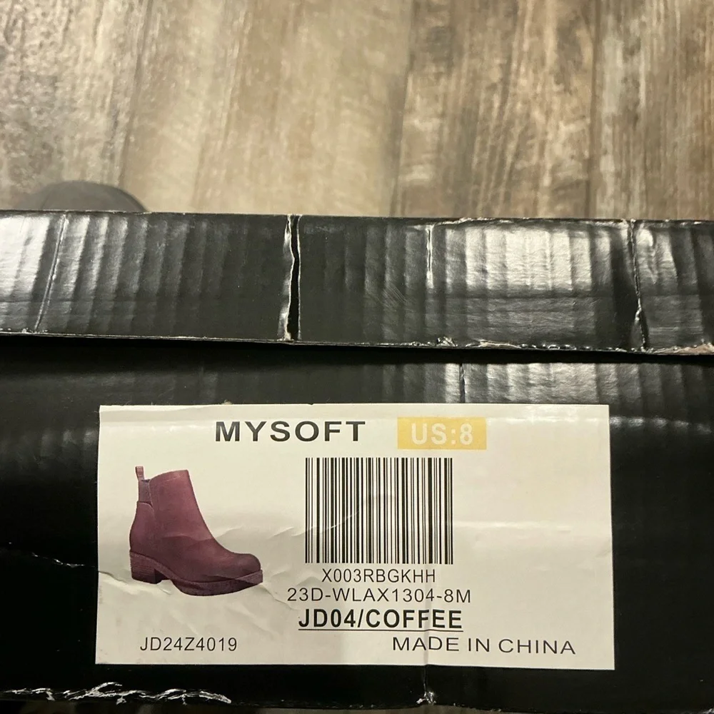 Elegant Brown Ankle Booties Size 8